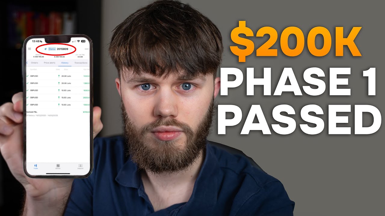 Прохождение конкурса Prop Firm Challenge на $200 000 за 2 дня (реальная торговля)