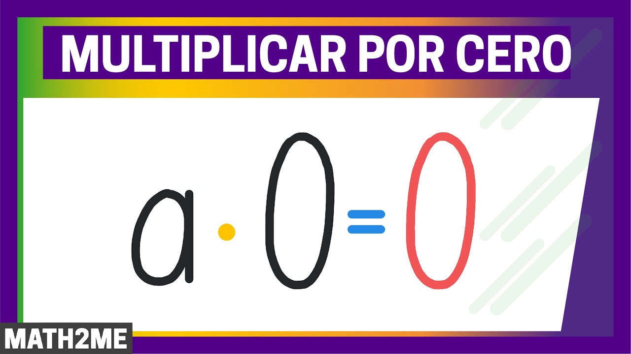 ¿Por qué al multiplicar por cero da cero? | Profe Andalón