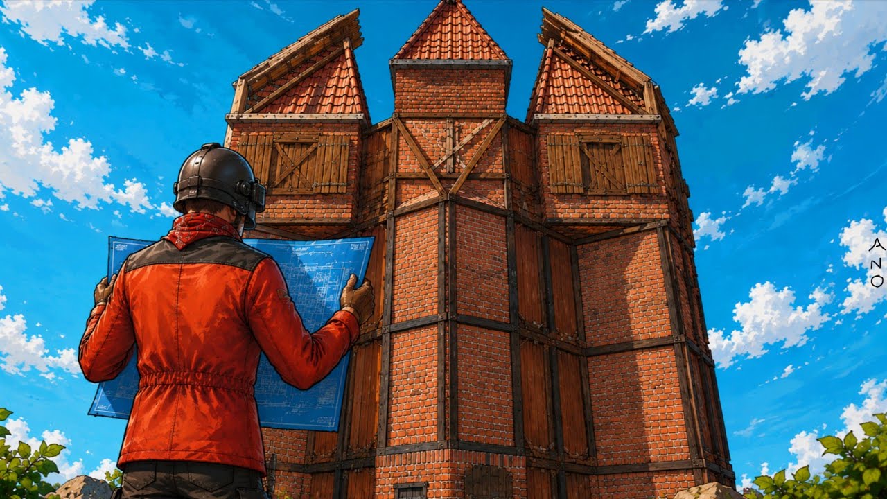 I Built a TINY CASTLE with a HIDDEN DOOR.. Rust Mobile CBT