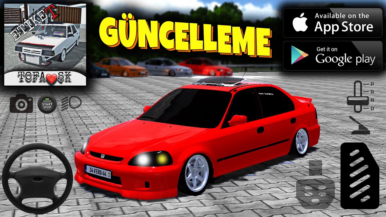 TÜRK YAPIMI MOBİL ARABA OYUNU GÜNCELLEME GELDİ !!! OYUN İNCELEME ( HONDA İES )