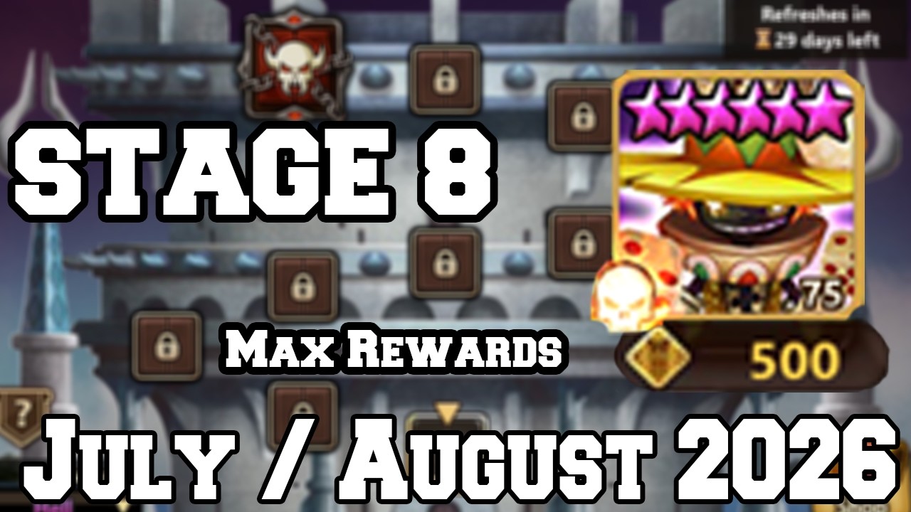 TOA HELL STAGE 8 Max Rewards (500) July / August 2026!