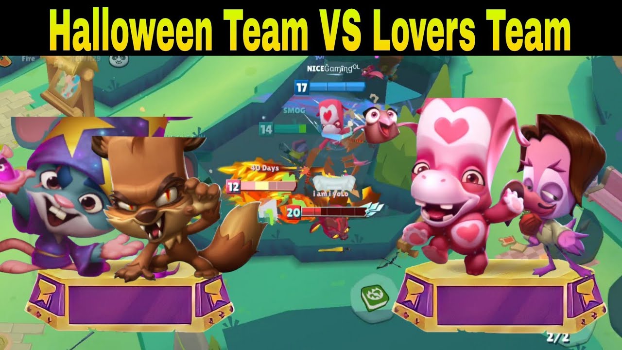Halloween Tean VS Lovers Team | Zooba 