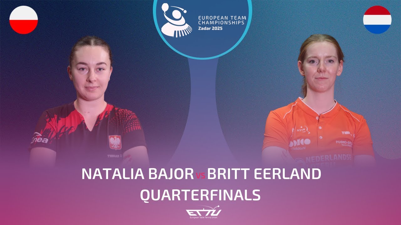 NATALIA BAJOR (POL) vs BRITT EERLAND (NED) | European Championships - Quarterfinals | Highlights