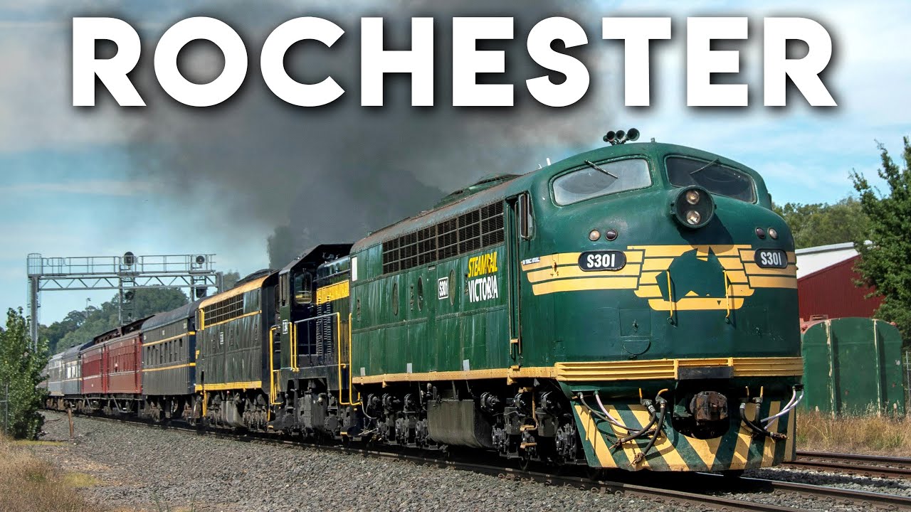 Triple Heritage Diesels to Rochester! (Steamrail's Australia Day Diesels Tour) | S301, T364, S313