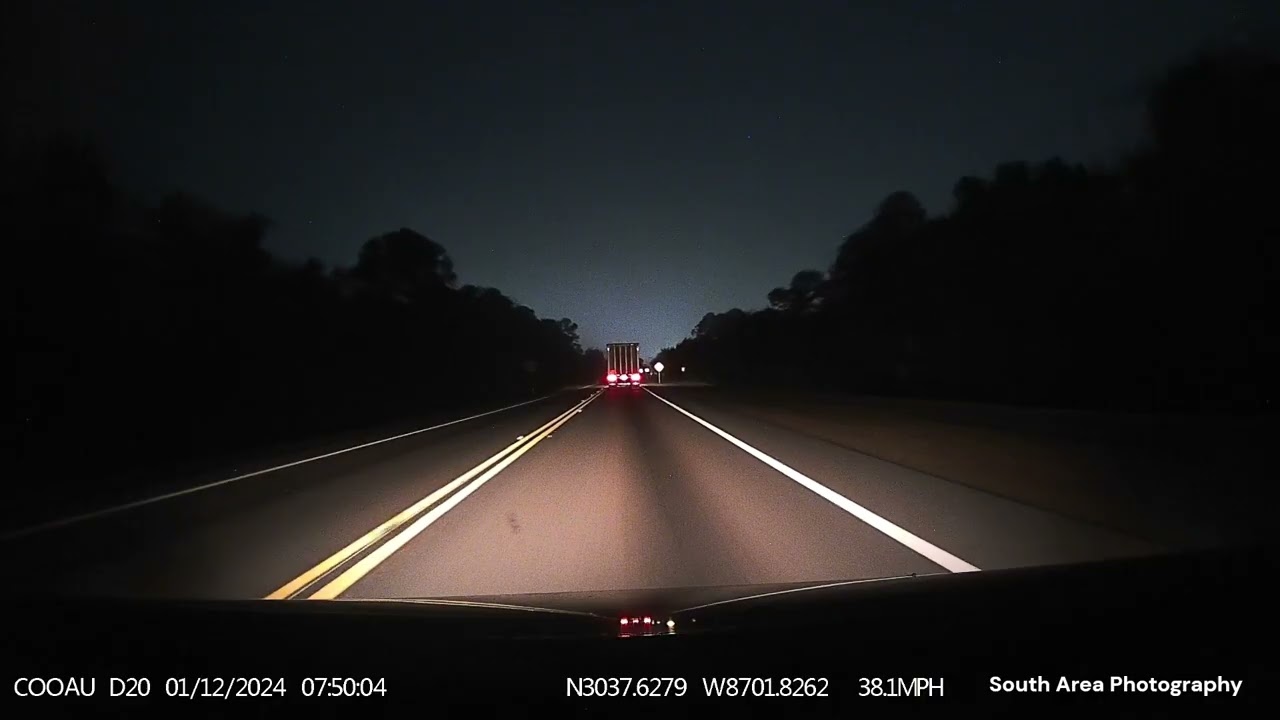 Night Driving in Fog (Milton, Florida)