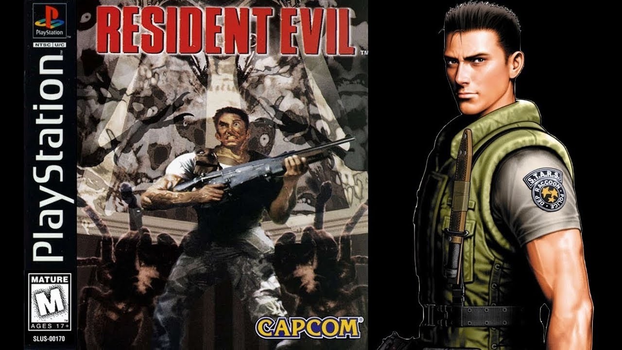 Resident Evil 1 [PS1] Chris Full Gameplay
