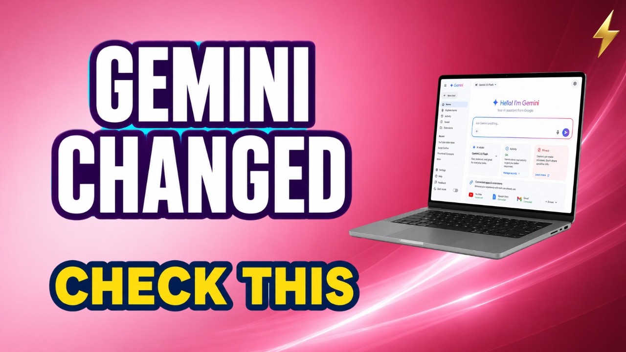 Gemini Changed: Check the New Ask Gemini Bar, Models & Privacy Settings