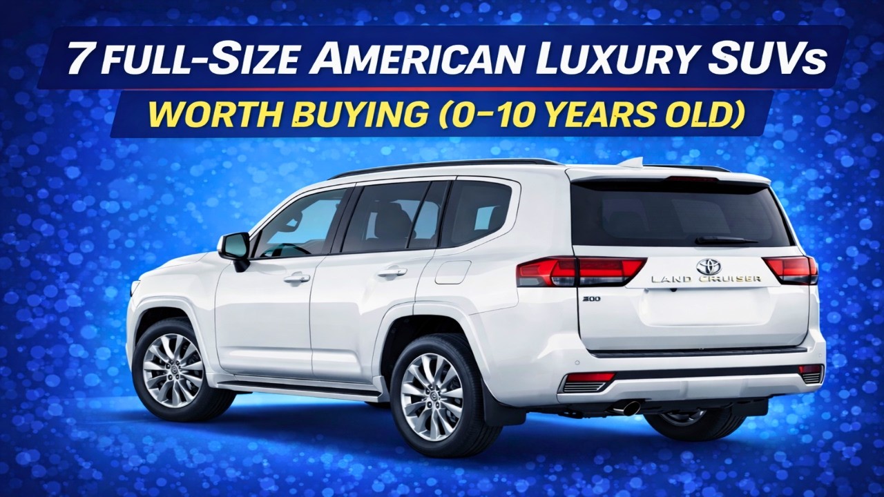 7 Full-Size American Luxury SUVs Worth Buying (0–10 Years Old)