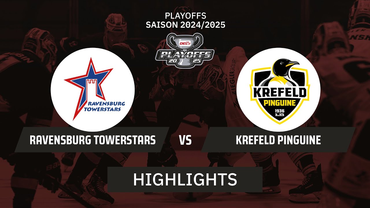 DEL2: Ravensburg Towerstars vs. Krefeld Pinguine I Highlights - Playoffs Spiel 6 | SDTV Eishockey