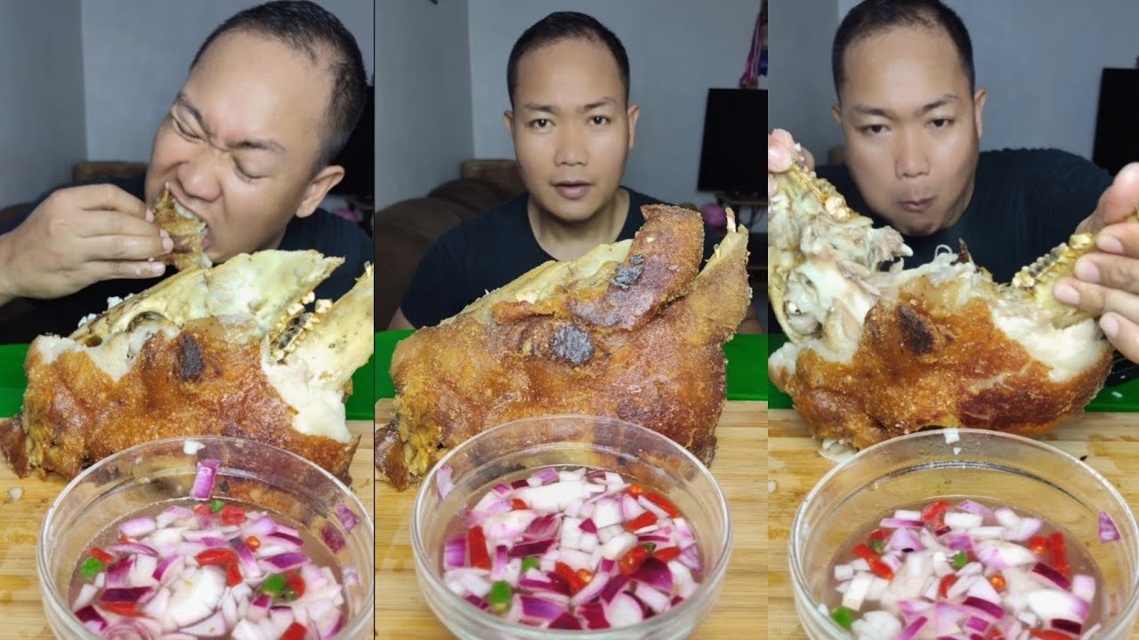 CRISPY ULO | PINOY MUKBANG