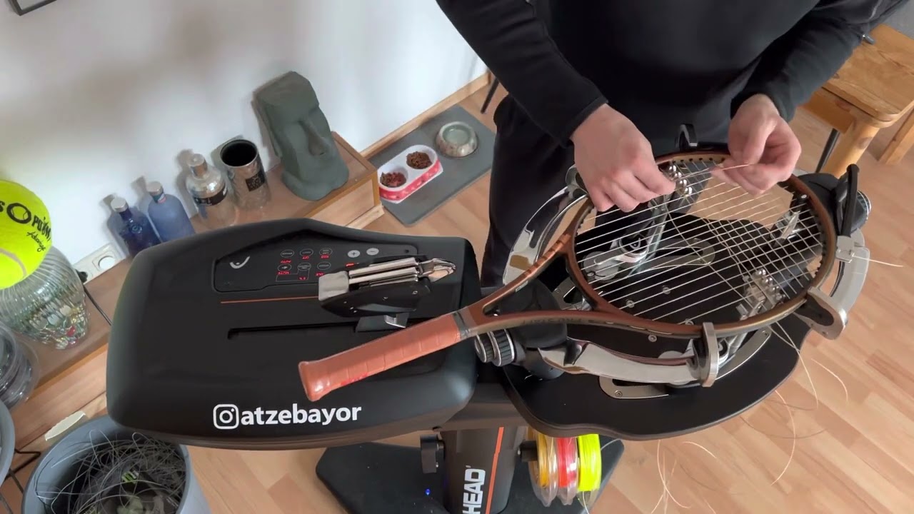 Stringing Wilson Pro Staff 97 V14 2023 with Head EX-TE3300