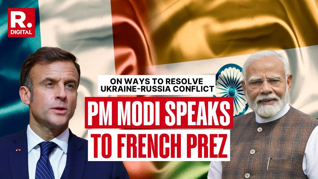 PM Modi Speaks To French President Macron On 'Peaceful Resolution Of Conflicts In Ukraine'