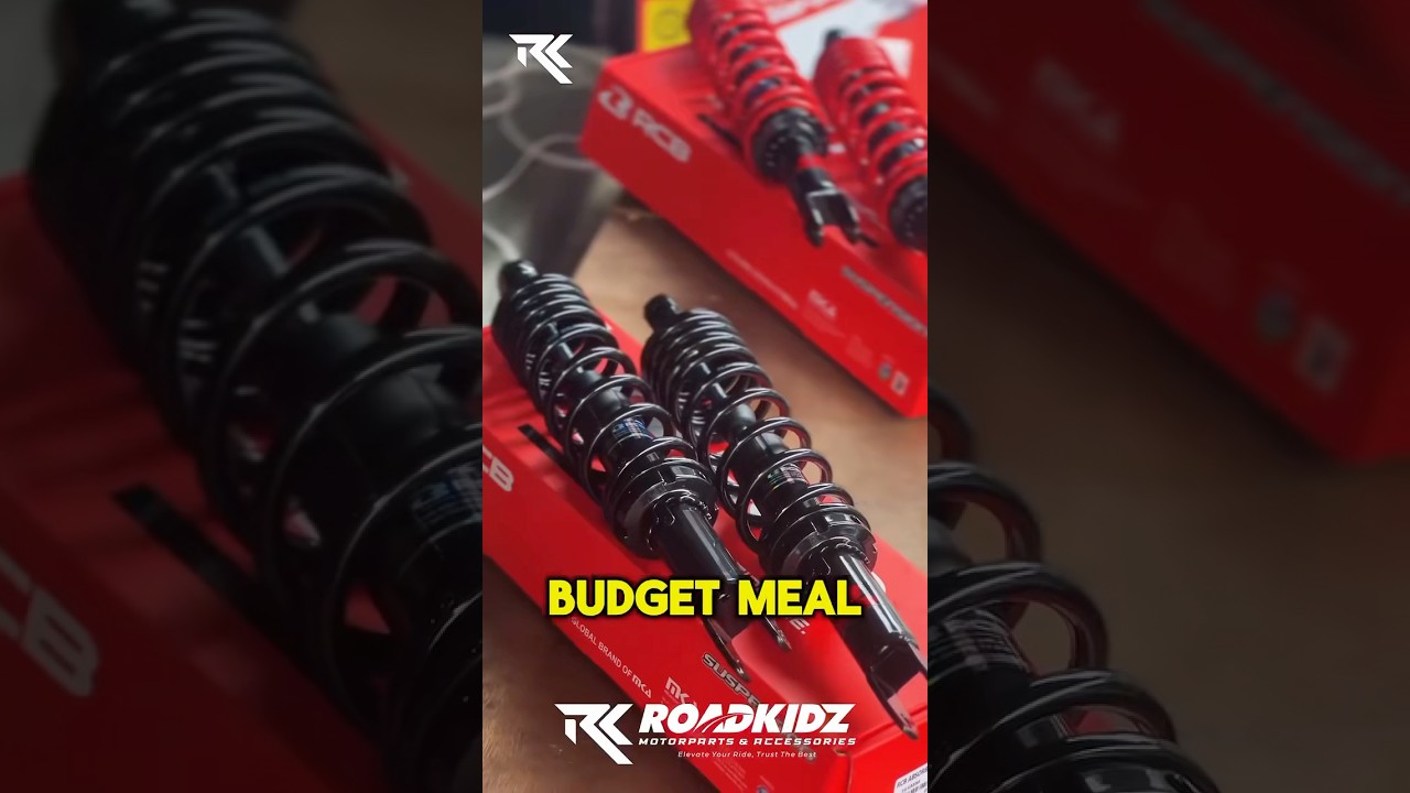 Budget meal na shock? RCB A3 shock series🏍️🤙 #rcb #rcbfans  #youtubeshorts