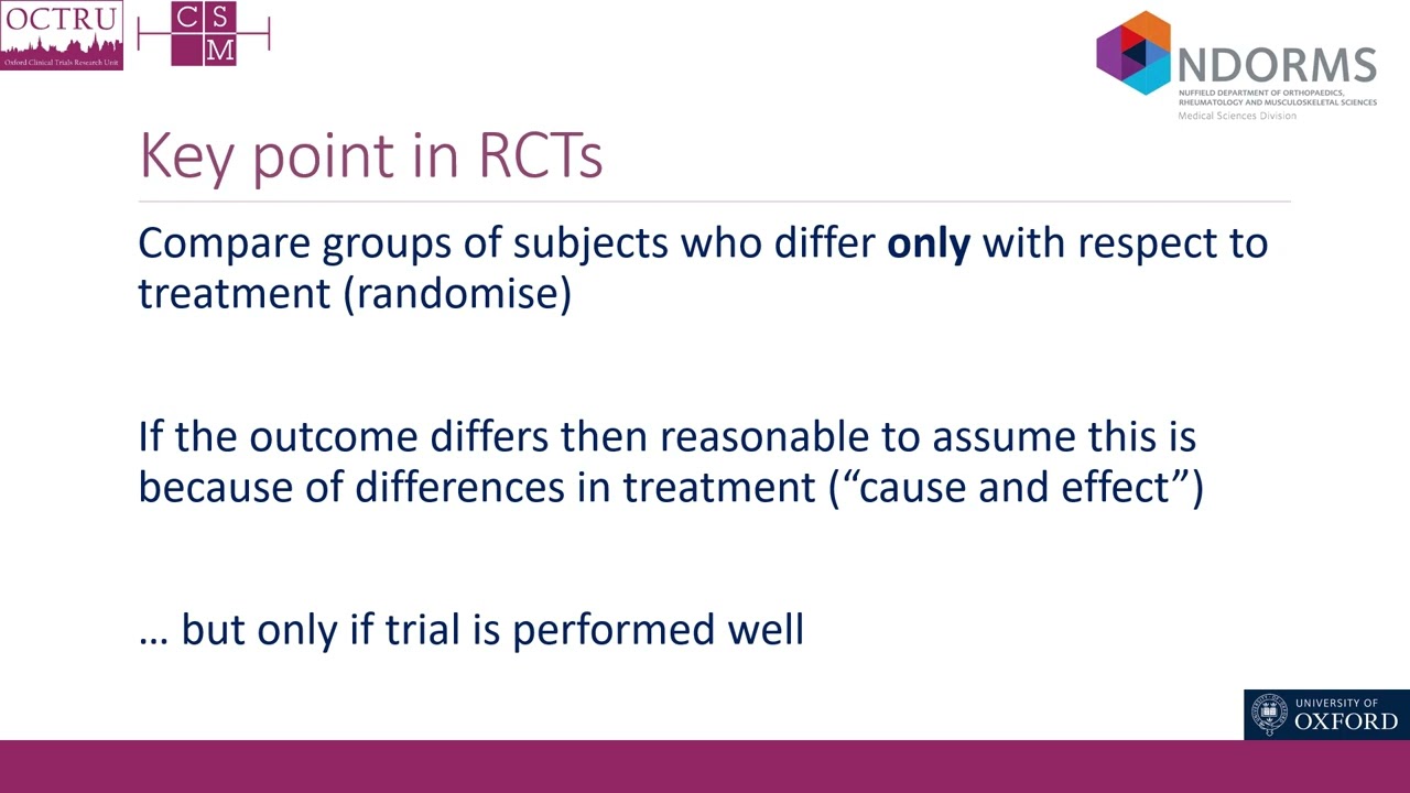 NIHR Oxford BRC Statistics Hub Seminar: What's so great about RCTs?