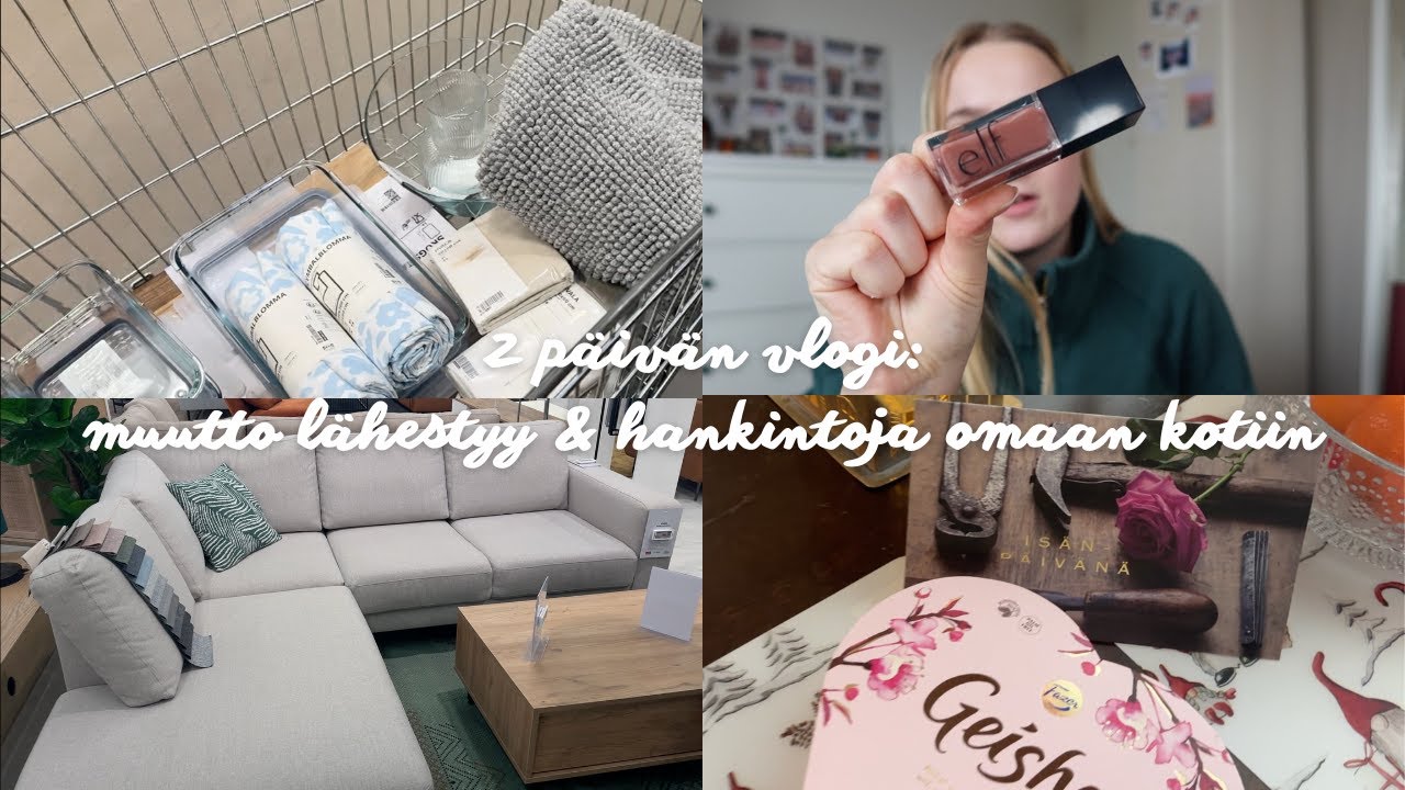 Mä muutan!! ekoja hankintoja & ikea + asos haul 🤎 2 päivän vlogi