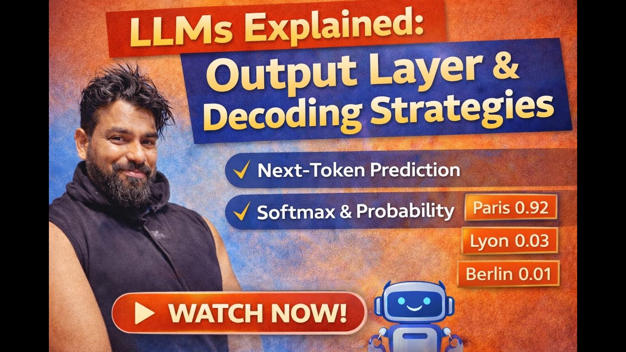 Episode 4 LLMs Explained: Output Layer, Logits & Decoding Strategies