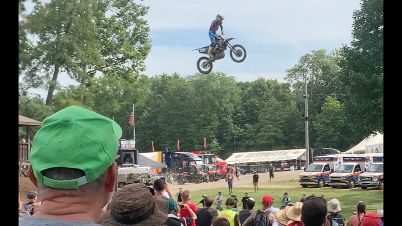 Haiden Deegan Triple Finish line jump at Ironman 2023