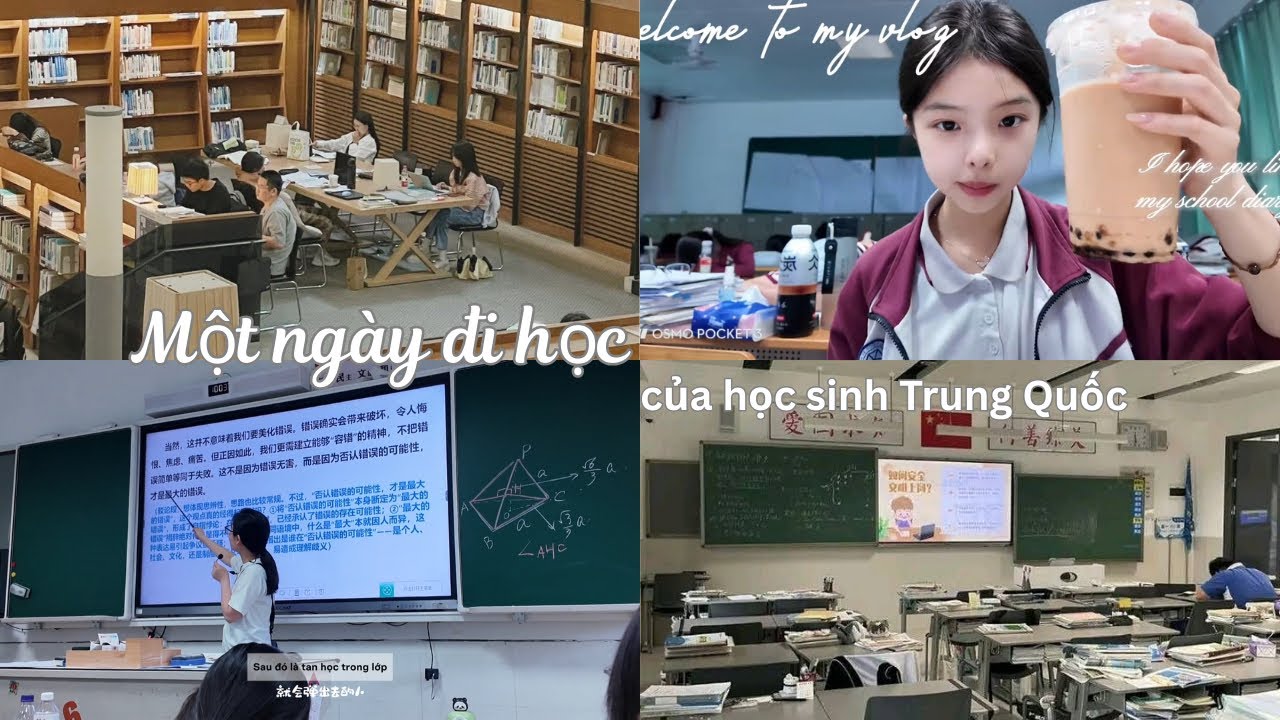 Vlog Đi Học Ở Trung Quốc 📚 - Cuộc Sống Của Học Sinh Cuối Cấp Như Thế Nào? |meryl