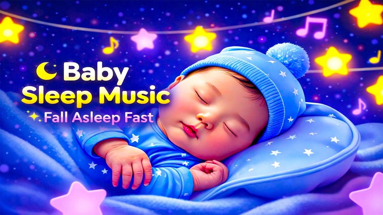 Sleep Instantly Within 1 Minutes ♫ Relaxing Mozart Brahms Lullaby ♫ Baby Sleep Music