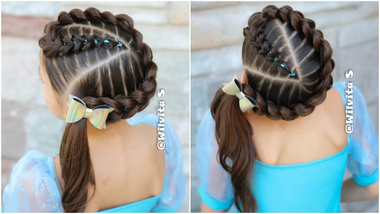 Trenza Pull Through con ligas / Peinados faciles y bonitos / Back to school / WILVITA