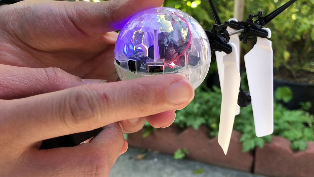 RC Flying Crystal Ball,Helicopter Ball with Rainbow Shinning LED Lights and Remote Control!