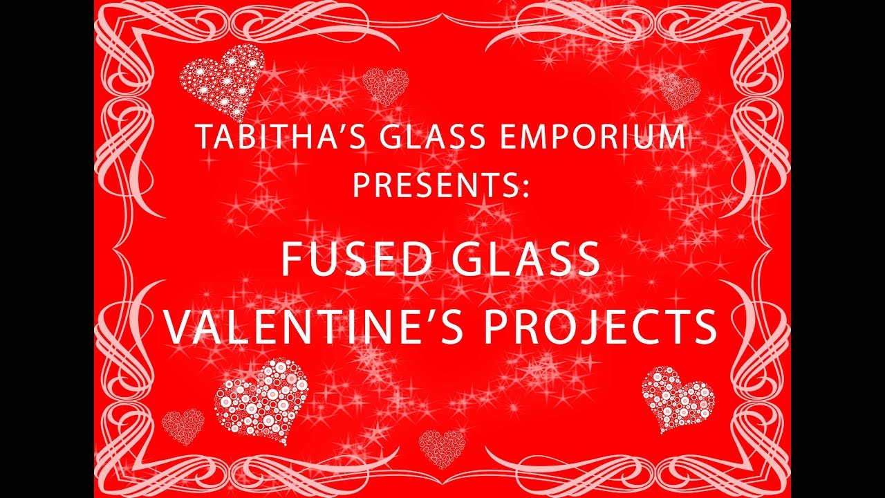 Fused Glass Valentine's Hearts