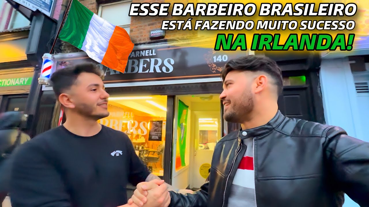 BARBEIRO BRASILEIRO FAZ MUITO SUCESSO NA IRLANDA - (Conrado Vlogs)