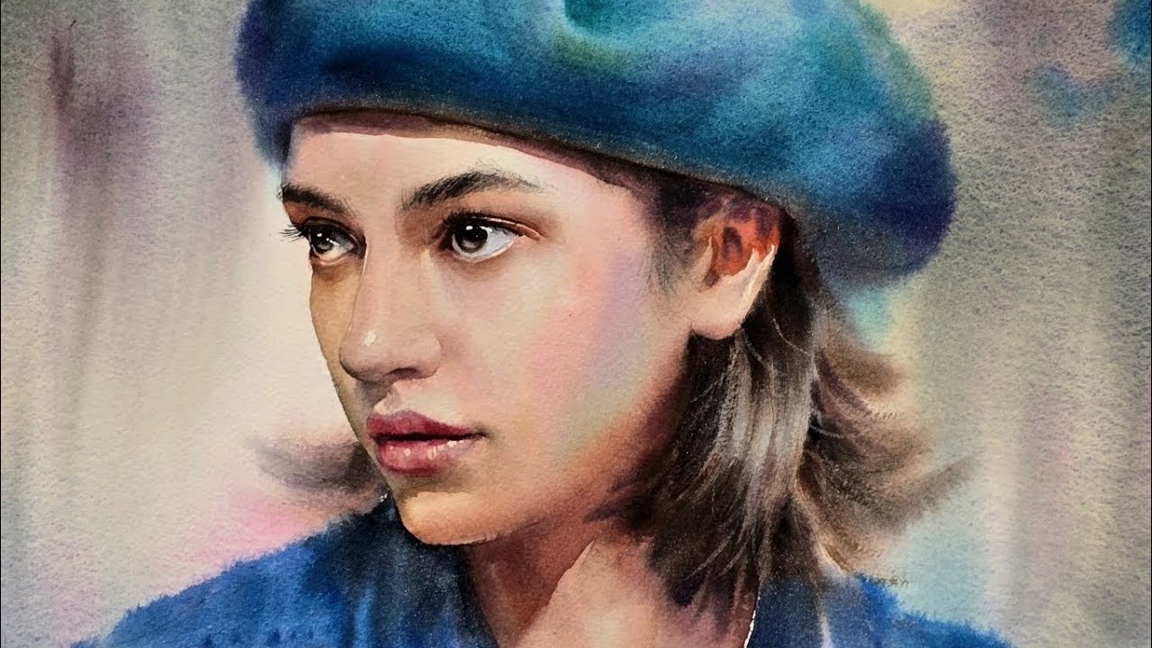 용추아트밸리미술관 시연 3 피부 재벌채색 마무리,수채화 ,watercolor 