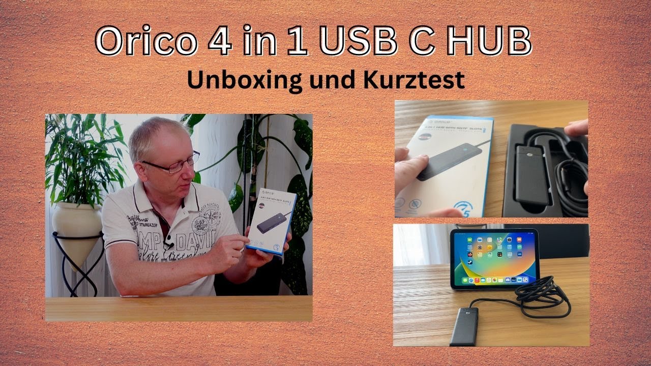 Orico USB C 4 in 1 Hub #unboxing und #test