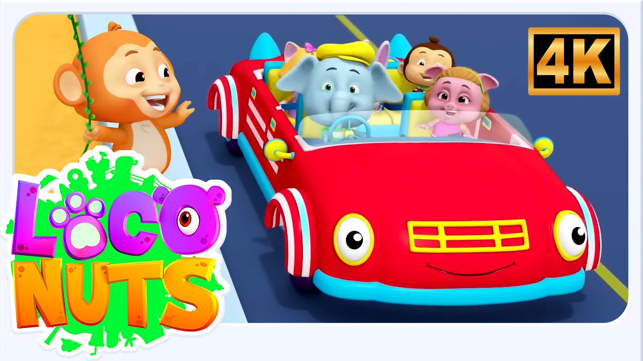 Driving Down The Road, Vehicle Song & Preschool Rhymes for Kids