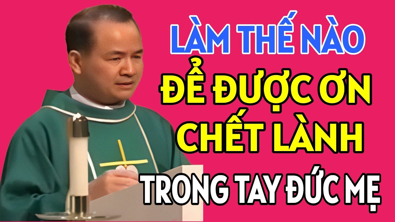 LÀM THẾ NÀO ĐỂ ĐƯỢC CHẾT LÀNH TRONG TAY ĐỨC MẸ . BÀI GIẢNG HAY CỦA CHA PHẠM TĨNH