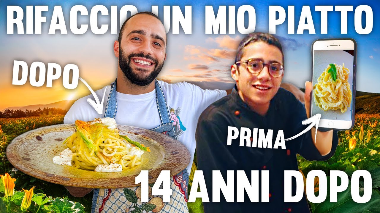 RUBEN DEL PASSATO VS RUBEN OGGI: PASTA CON FIORI DI ZUCCA