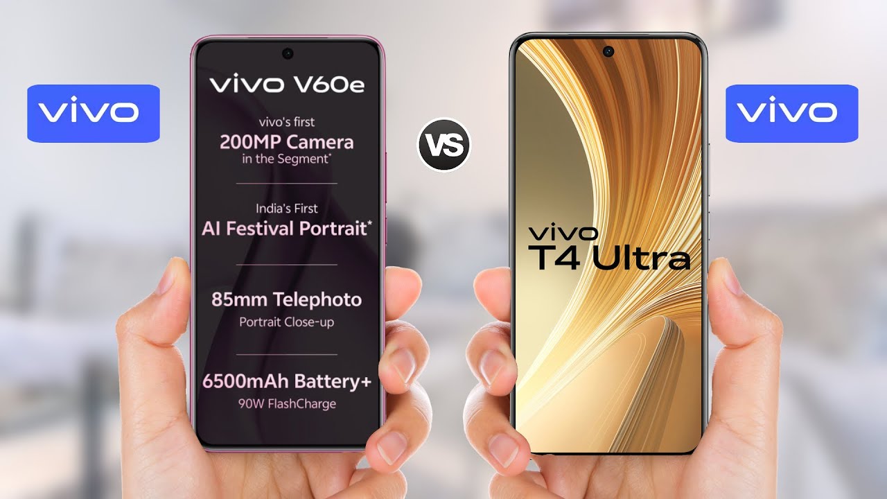 Vivo V60e 5G vs Vivo T4 Ultra 5G || Full Comparison 