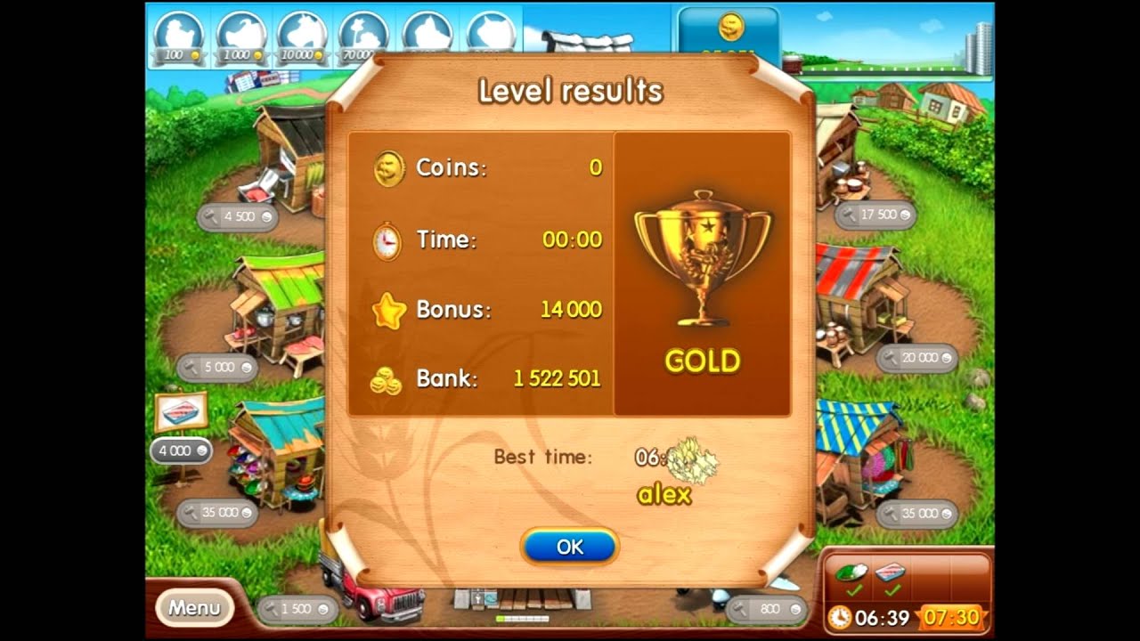 Farm frenzy 2 only GOLD (level 81) Fan street 4 Веселая ферма 2 Веерная 4 (уровень 81) Золото