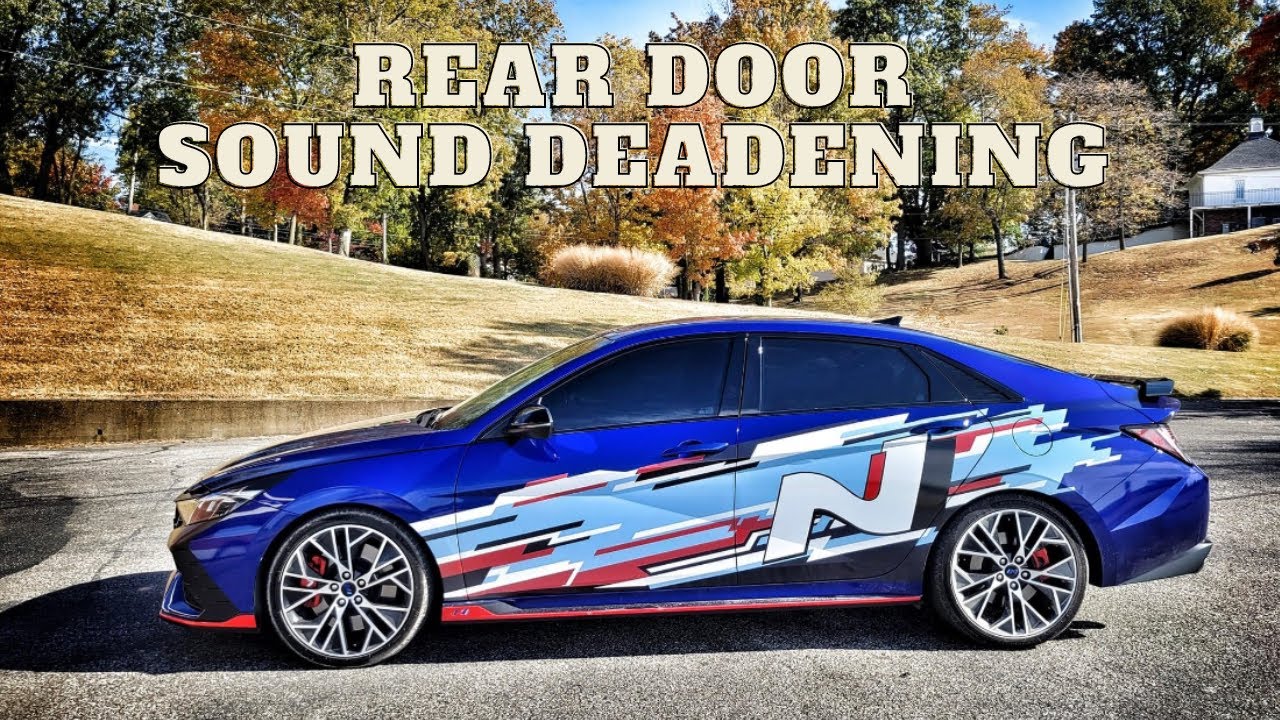 2022+ Hyundai Elantra N Rear Door Speaker Sound Deadening Treatment Installation