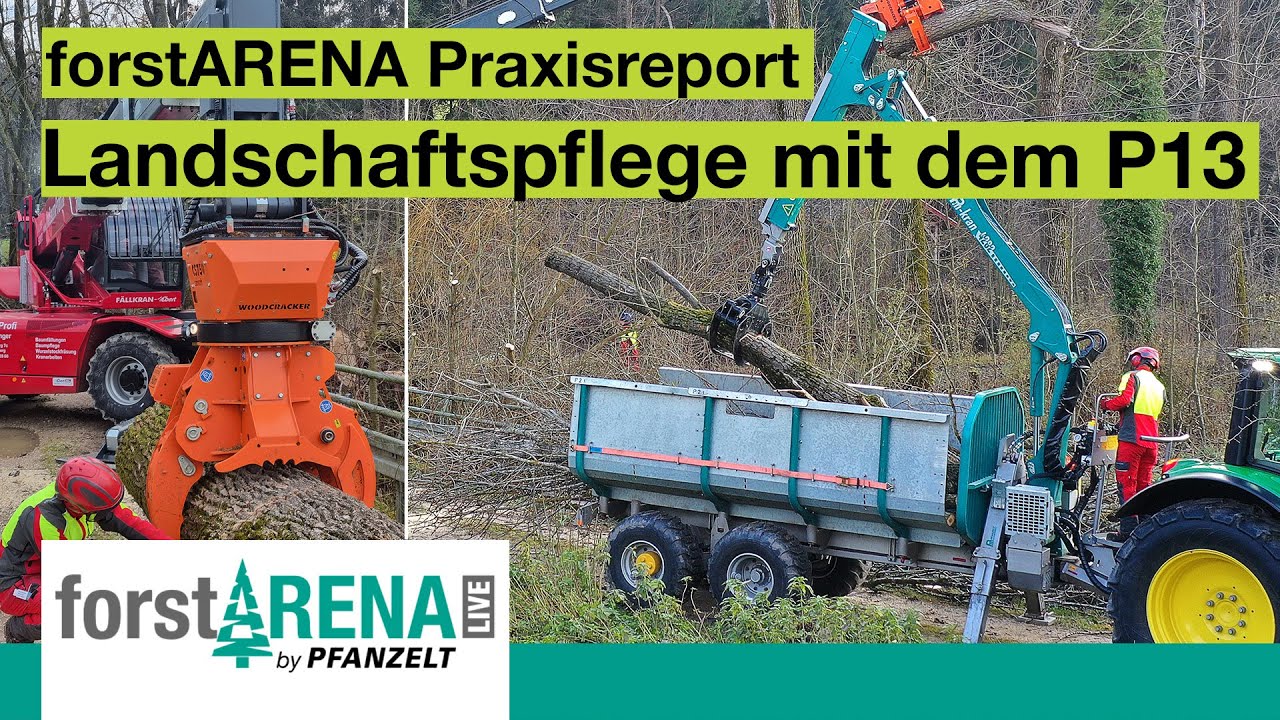 Aufräumen und Abtransport auf der Straße mit Pfanzelt Rückewagen P13 | forstARENA Praxisreport