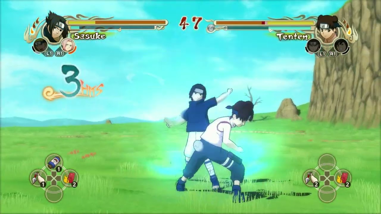 Sasuke vs Tenten - Naruto Ultimate Ninja Storm