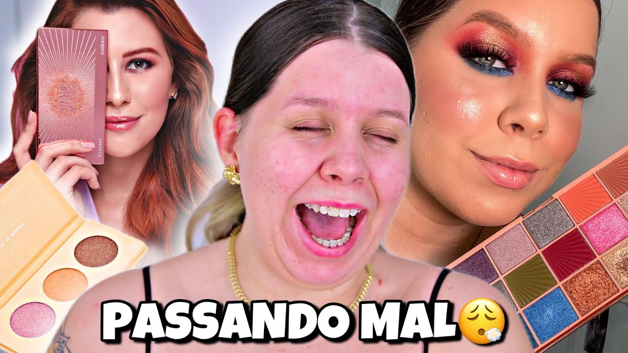Paleta *CRYSTAL* da NIINA SECRETS e iluminador MARI MARIA