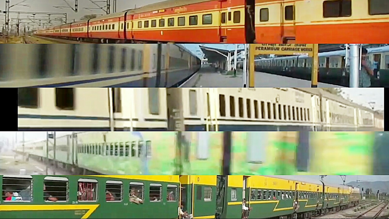 [5 in 1] A tribute to all premium and now extinct ICF Trains bound to Chennai Central!