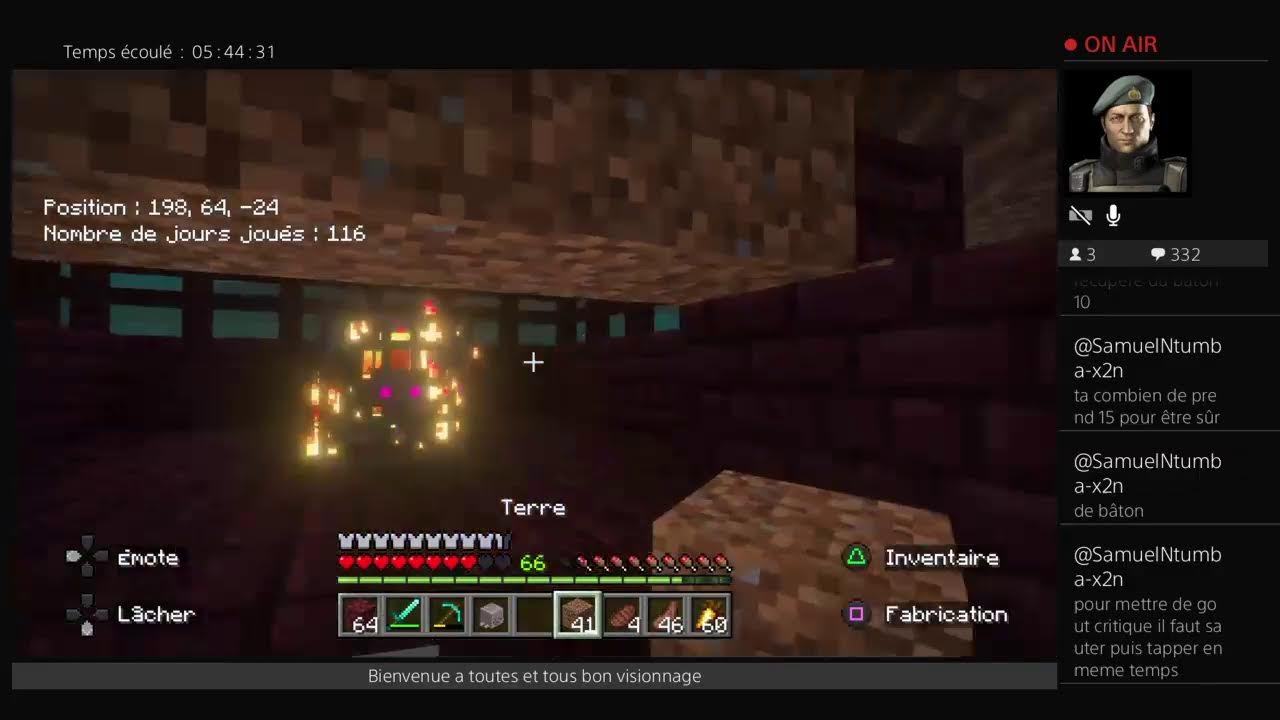 Minecraft: survie solo continuons le périple!!!!