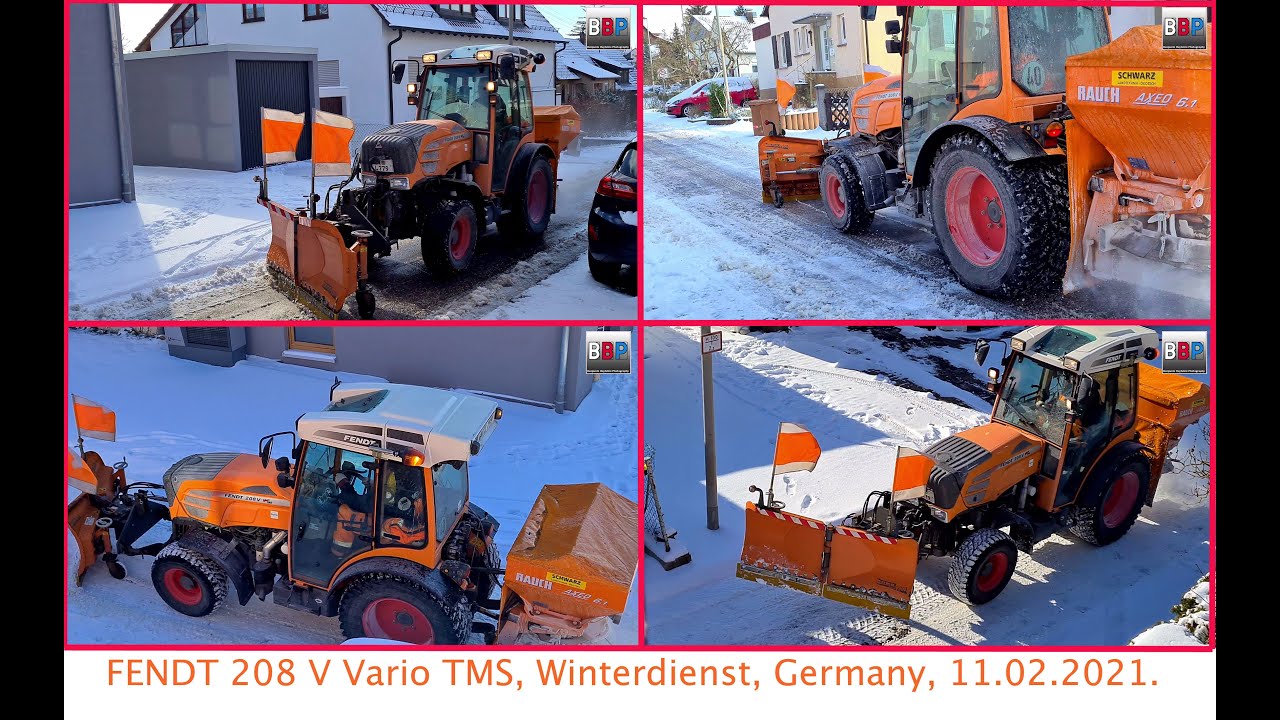 Fendt 208 V Vario TMS ❄️Winterdienst / Snow Plow❄️, Weiler zum Stein, Germany, 2021.