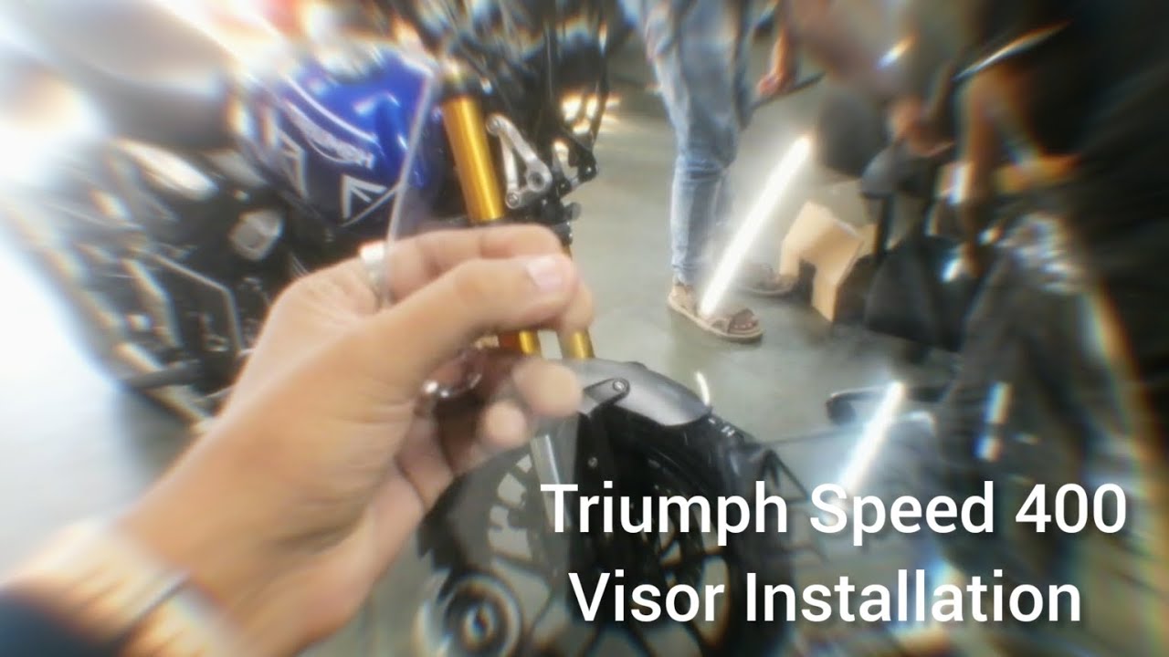 Triumph Speed 400 Visor Installation & Cluster Update | Delayed Installation | Good Quality Product