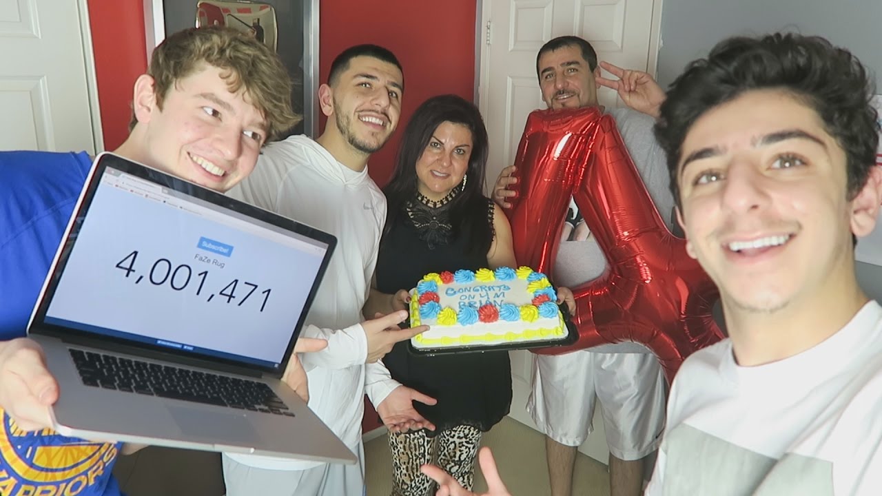 4,000,000 SUBSCRIBERS CELEBRATION!!! | FaZe Rug