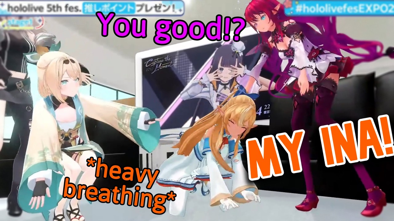 Flare Hyperventilates and Dies After Seeing Ina Perform [Hololive/Botan/IRyS/Iroha]