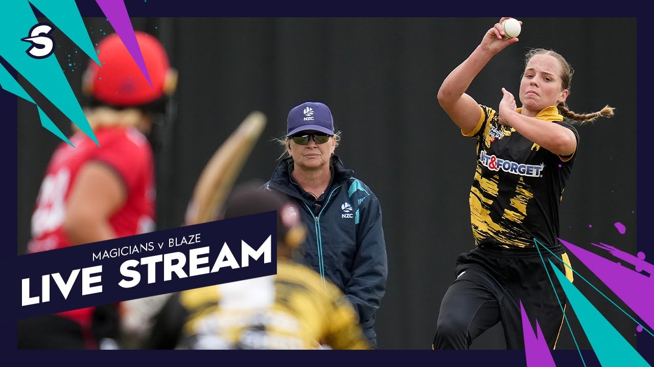 Super Smash LIVE | Canterbury Magicians vs Wellington Blaze