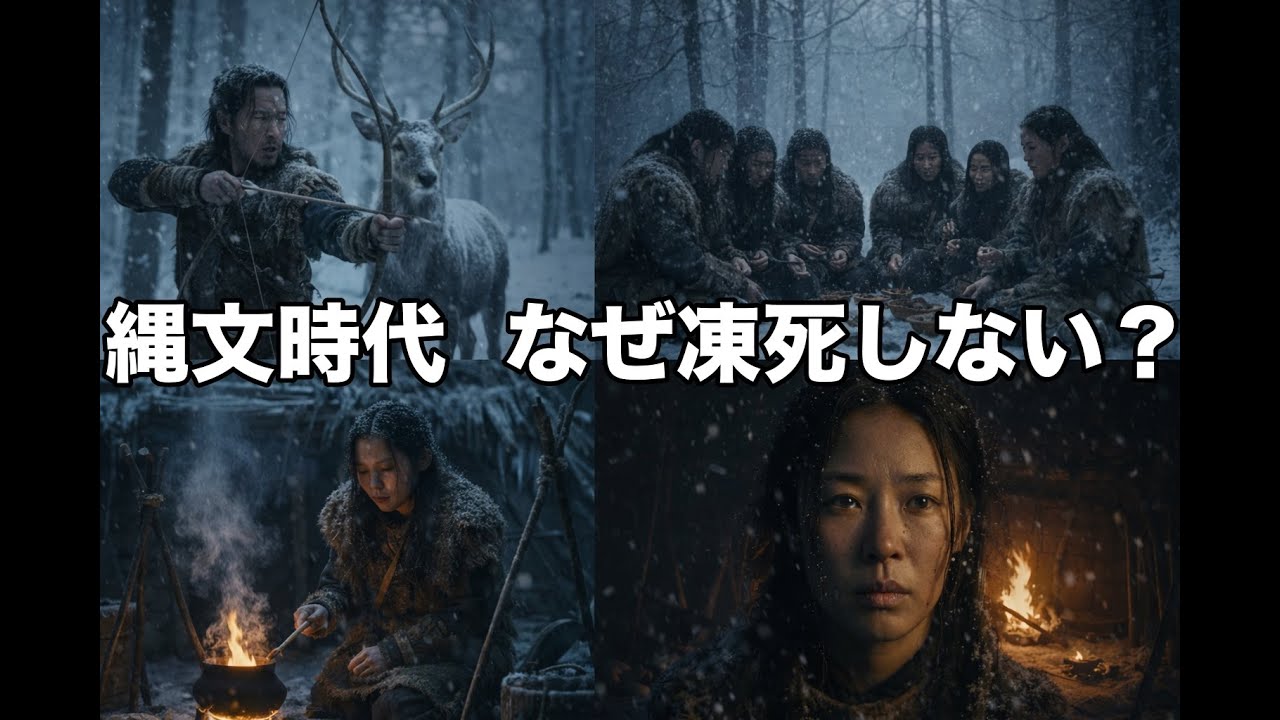 【衝撃】縄文時代の冬の暮らしがヤバすぎた…極寒-10℃をどう生き延びた？