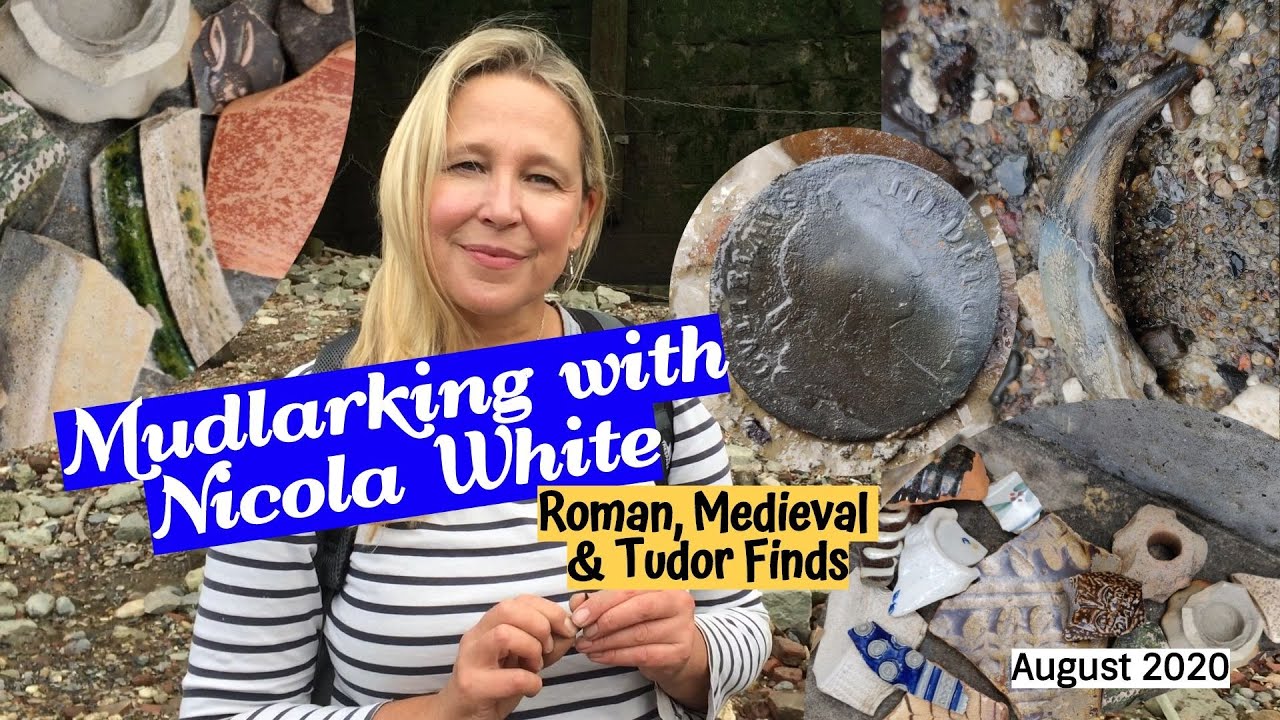 Roman, Medieval, Tudor Finds & a 17th Century Coin - Mudlarking  with Nicola White &@Richard Hemery