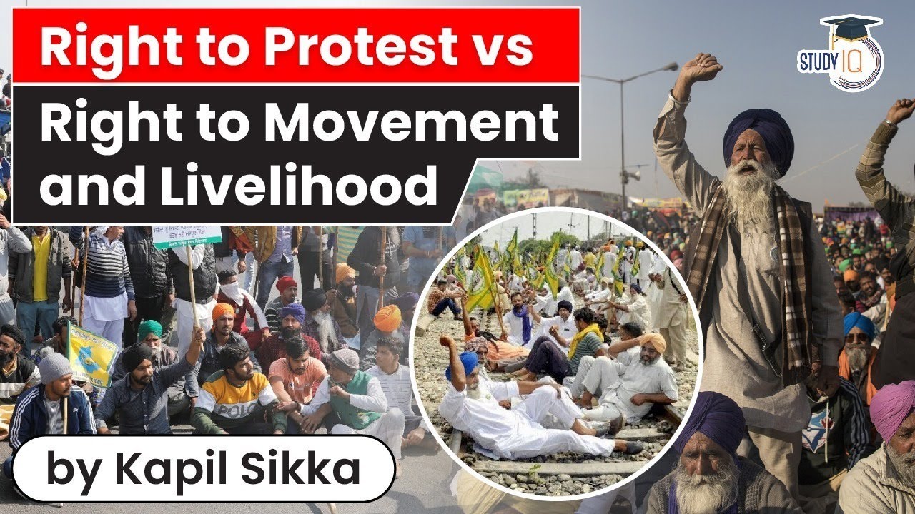 Right to Protest vs Right to Movement and Livelihood | Constitution for Rajasthan Civil Judge Exam