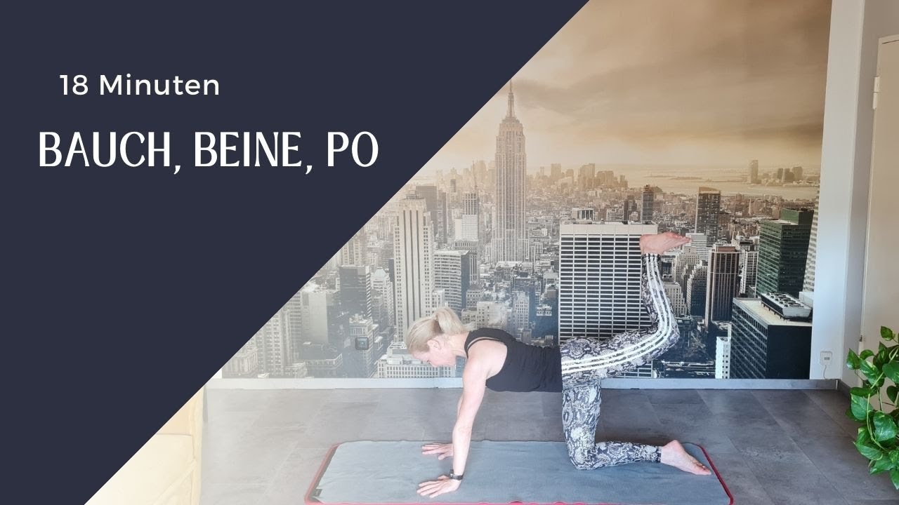Effektives Bauch-, Beine-, Po-Workout für zu Hause