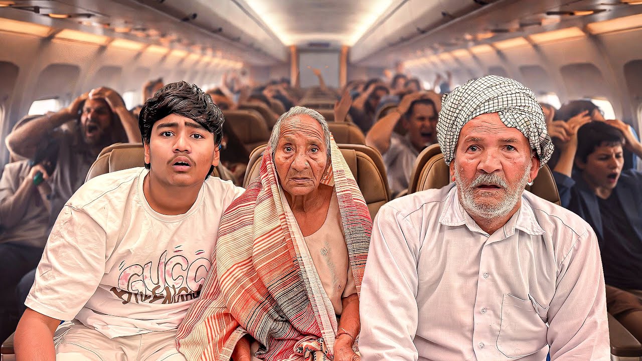 Dadi ji first flight ❤️ Par Achanak Emergency Landing 😢